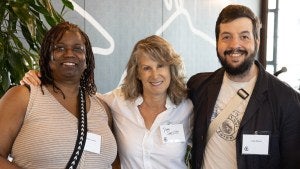 Council staff at a company gathering.